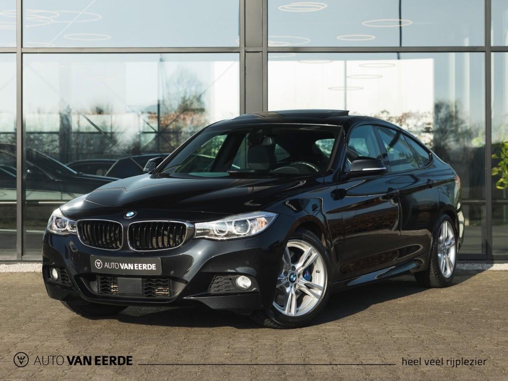 Bmw 3-SERIE GRAN TURISMO 335i M-sport Aut. - Radar, Pano, Me, Auto's, Automaat, Met garantie (alle), Zwart, Leder