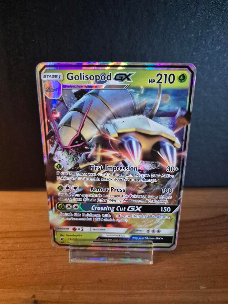 ‼️Golisopod GX 17/147 Pokémon Kaart‼️, Ophalen of Verzenden, Zo goed als nieuw, Losse kaart, Foil