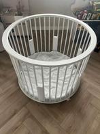 Bopita ronde box lichtgrijs incl. Boxkleed, Kinderen en Baby's, Boxen, Ophalen, Zo goed als nieuw, Rond, In hoogte verstelbaar