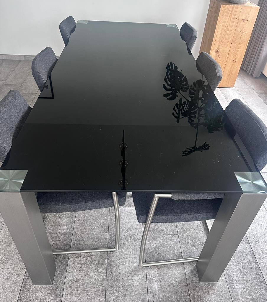 Te koop grote eettafel, Huis en Inrichting, Tafels | Eettafels, Ophalen, Gebruikt, 100 tot 150 cm, 200 cm of meer