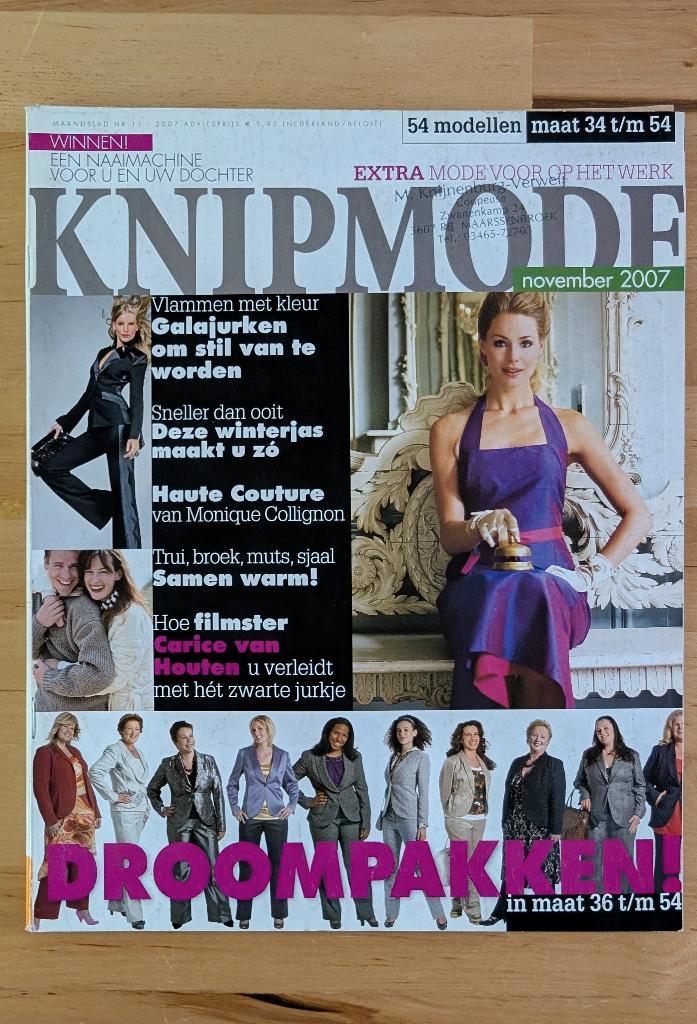 Knip mode nr 11 november 2007 warme outfits, pakken, Hobby en Vrije tijd, Kledingpatronen, Zo goed als nieuw, Vrouw, Knipmode