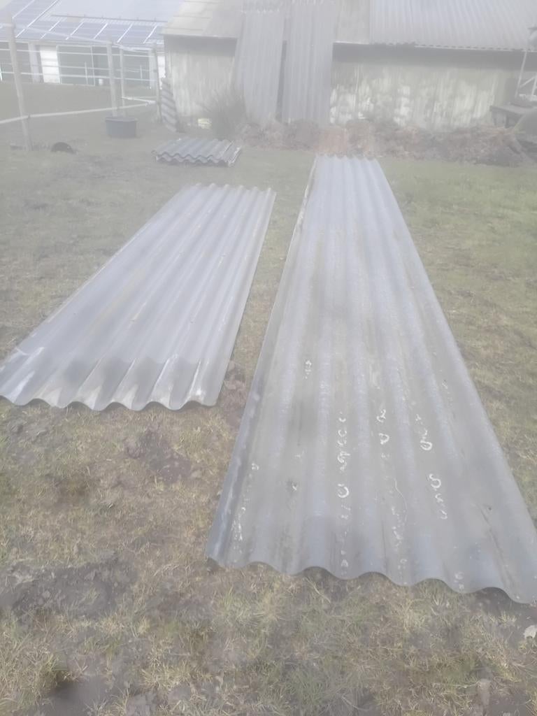 Polyester golfplaten voor dak of overkapping, Ophalen, Kunststof, Gebruikt, Overige kleuren