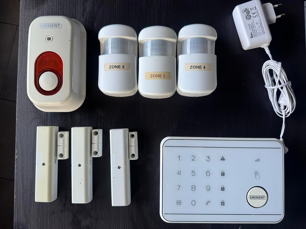 Eminent EM8710 Draadloos Alarmsysteem met Sensoren en Sirene, Ophalen of Verzenden, Compleet systeem, Draadloos, Beweging
