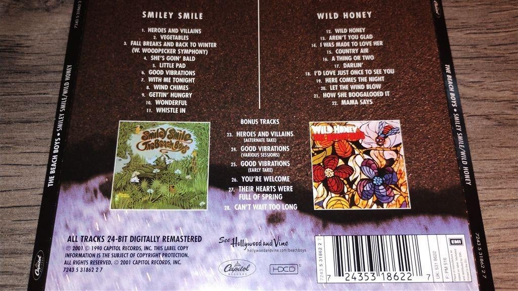 The Beach Boys - Smiley Smile/Wild Honey [HDCD], Ophalen of Verzenden, Zo goed als nieuw