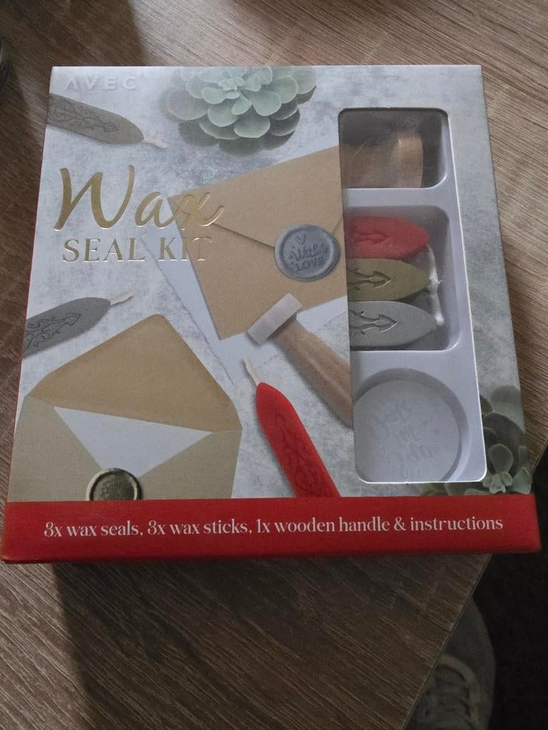 Avec Wax Seal Kit - Maak je eigen lakzegels!, Overige thema's, Nieuw, Meerkleurig, Ophalen of Verzenden