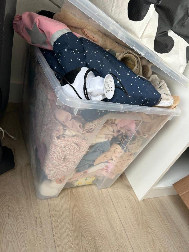 Doos meisjes baby kleding maat 62 tm 82 incl schoenen, Ophalen, Gebruikt, Maat 68