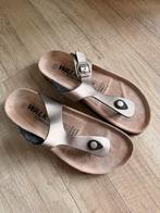WalkX Comfort Slippers Goud/Brons Leer - Maat 40, Slippers, Overige kleuren, Ophalen of Verzenden, Zo goed als nieuw