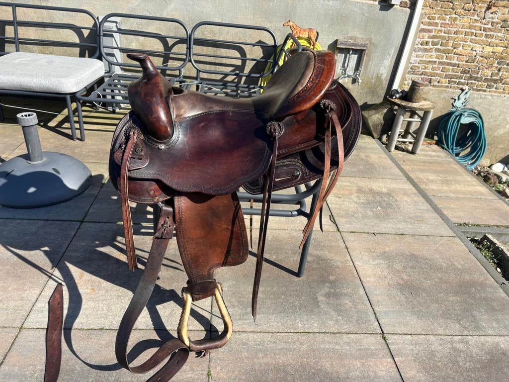 Equiflex Westernzadel 16 inch, Dieren en Toebehoren, Ophalen of Verzenden, Gebruikt, Western