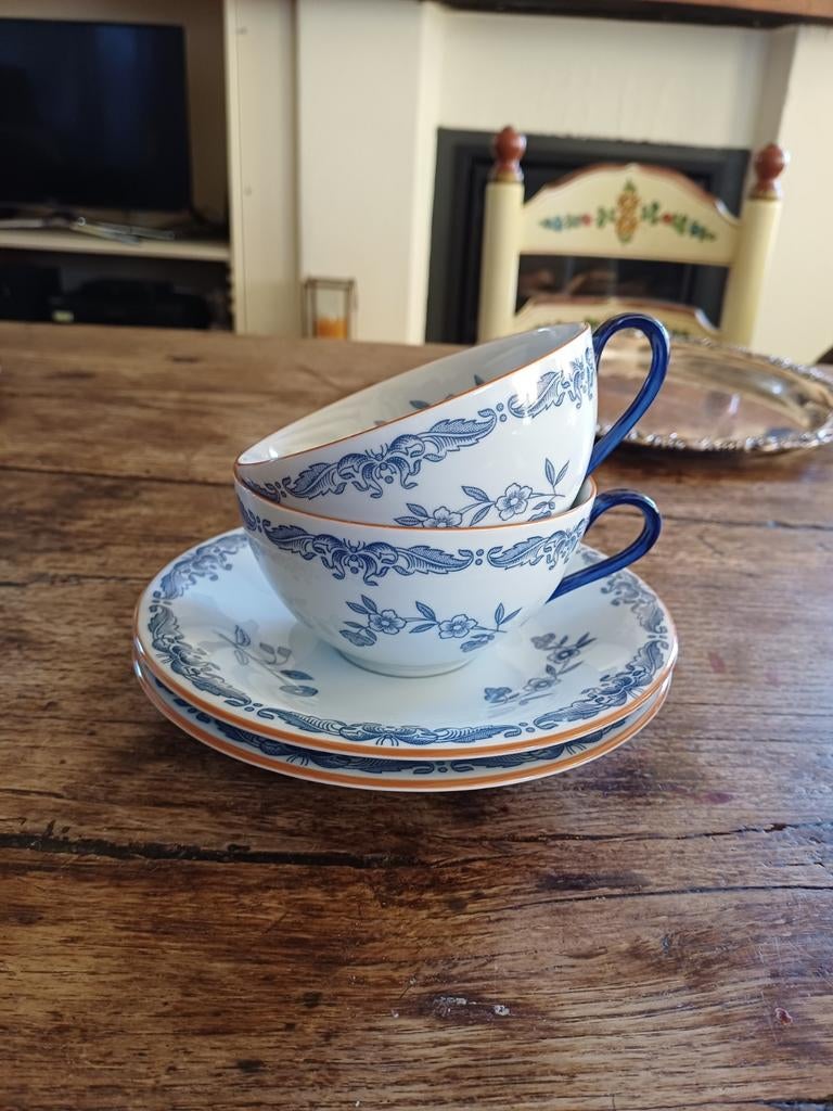 Rörstrand Ostindia theekopjes met schotels, Ophalen of Verzenden