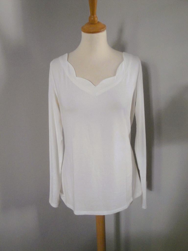 Offwhite topje ESPRIT in maat L, Kleding | Dames, Wit, Maat 42/44 (L), Ophalen of Verzenden, Zo goed als nieuw