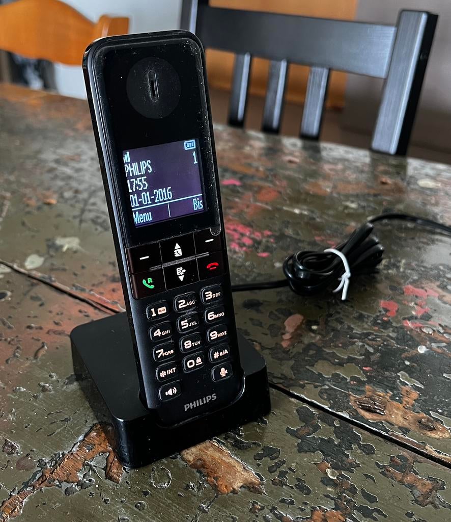 Philips D450 draadloze huistelefoon, Ophalen of Verzenden, Gebruikt, 1 handset