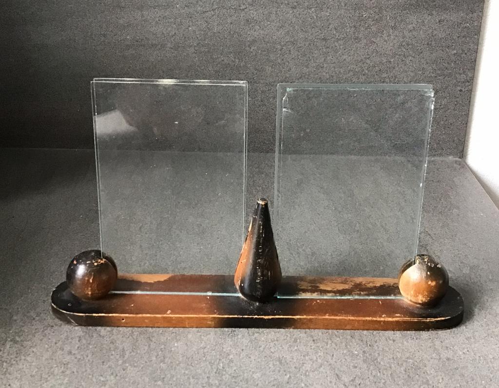 Vintage houten fotolijstje, Antiek en Kunst, Curiosa en Brocante, Ophalen of Verzenden