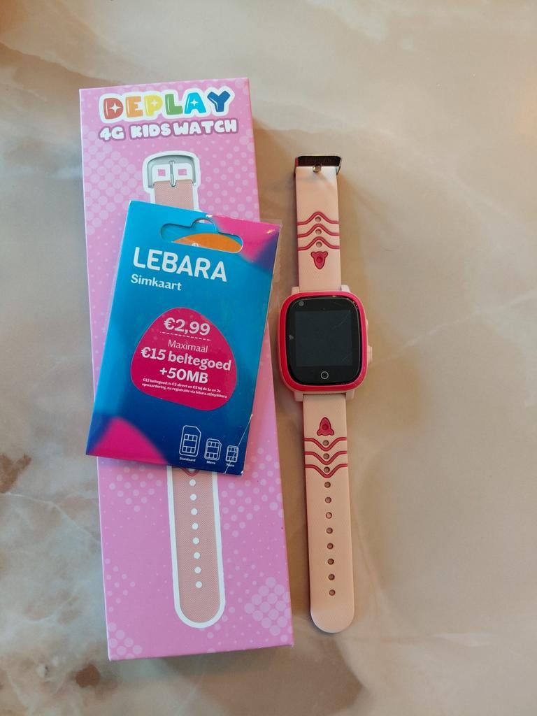 2 deplay smartwatches kind te koop, Ophalen, Gebruikt, Roze, Meisje