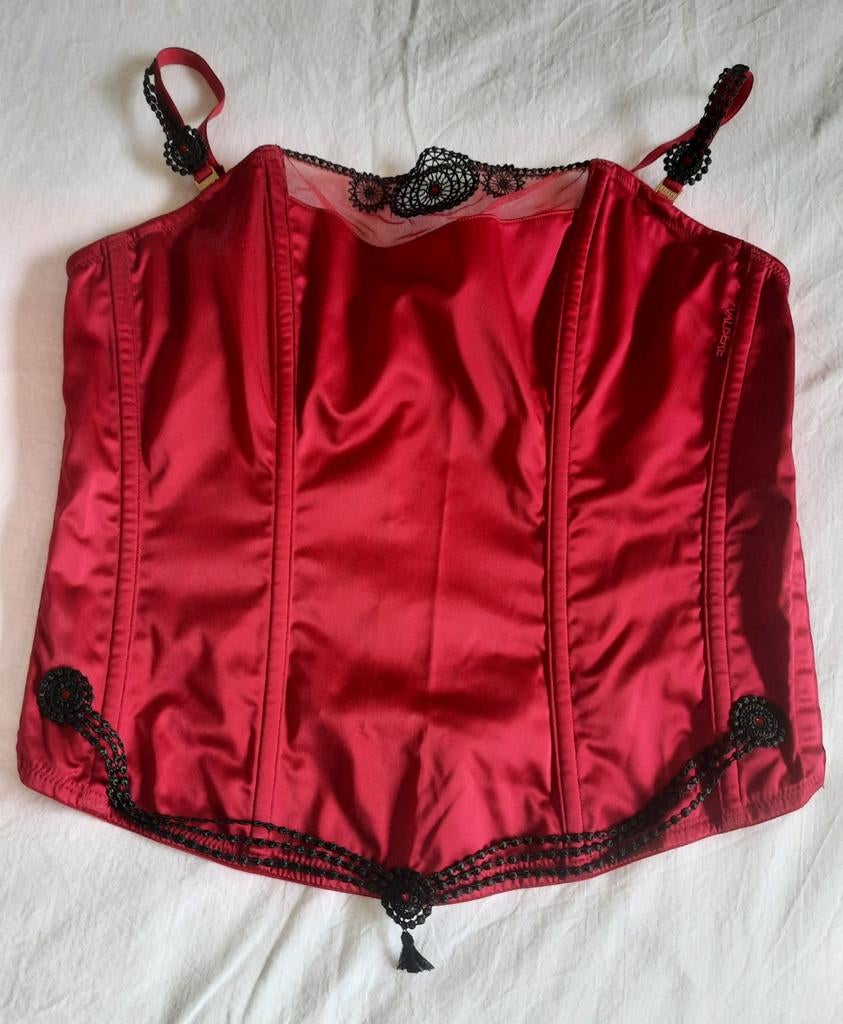 Valisere bustier/ korset EU 80B, Kleding | Dames, Ondergoed en Lingerie, Valisere, Ophalen of Verzenden, Rood, Body of Korset