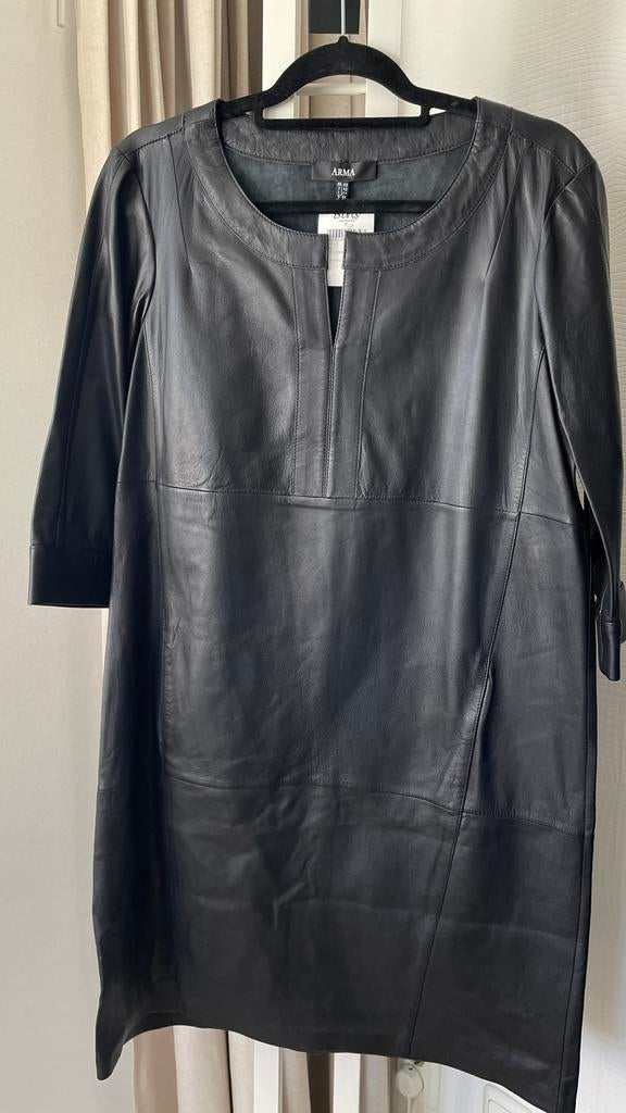 Arma leren jurk, Maat 38/40 (M), Zwart, Nieuw, Ophalen of Verzenden