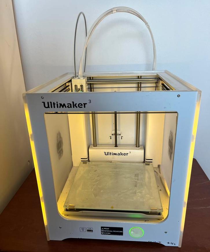 Ultimaker 3 - 3d printer inclusief filament, Computers en Software, 3D Printers, Gebruikt, Ingebouwde Wi-Fi, Ophalen