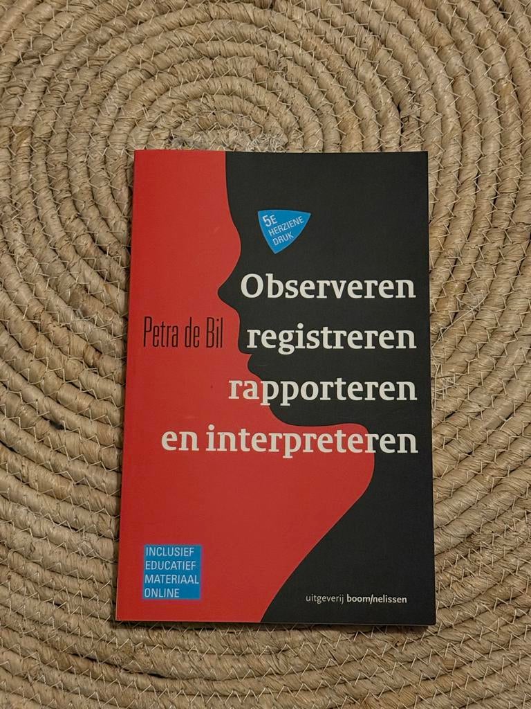 Observeren, registreren, rapporteren en interpreteren, Boeken, Studieboeken en Cursussen, Ophalen of Verzenden, Alpha, Zo goed als nieuw