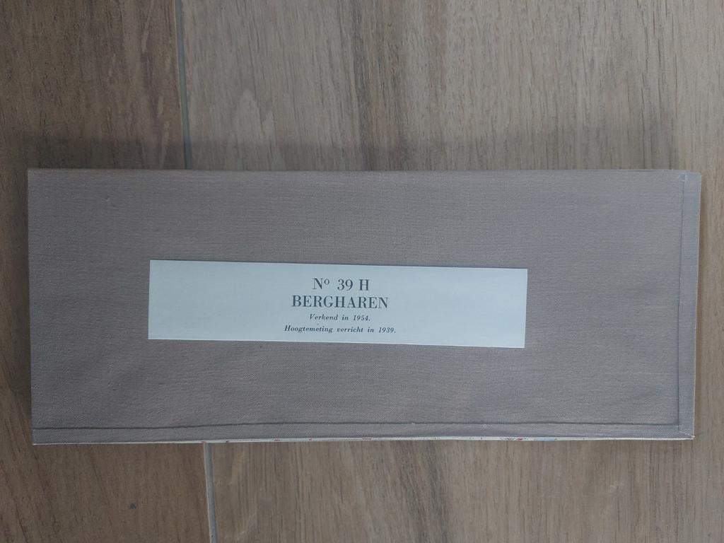 39H stafkaart 1957 Bergharen Woezik Ewijk Druten Dodewaard, Ophalen of Verzenden, 1800 tot 2000, Nederland, Departement van Defensie