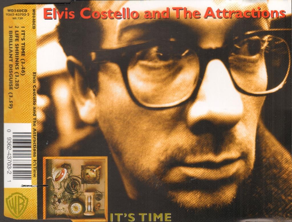 ELVIS COSTELLO It's Time 3 track e/o SHE 4 trk CD-Single *DC, Cd's en Dvd's, Cd's | Pop, Zo goed als nieuw, Ophalen of Verzenden