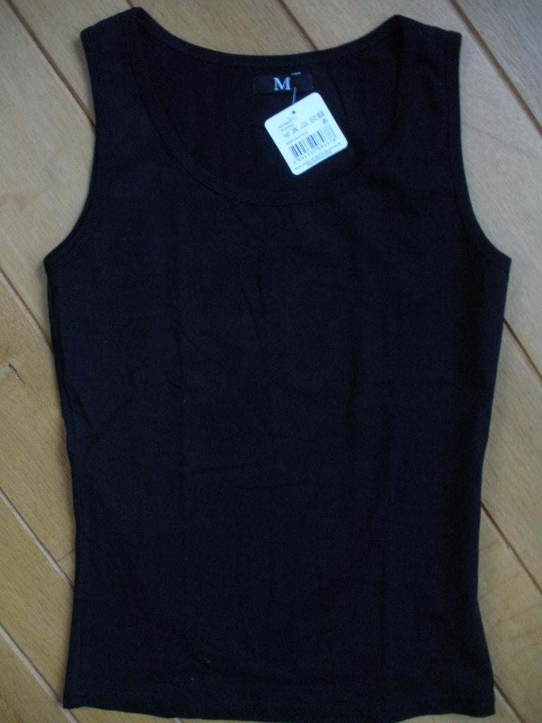 Top zwart maat M - nieuw -, Kleding | Dames, Tops, Nieuw, Maat 38/40 (M), Zwart, Zonder mouw, Ophalen of Verzenden