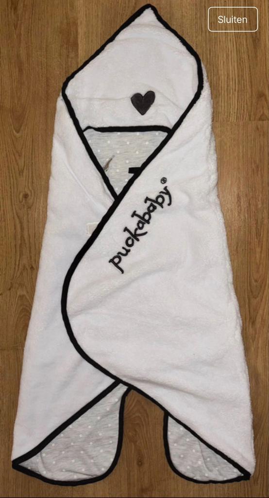 Puckababy Gogo Newborn Wikkeldeken (0-7 maanden) wit-grijs, Kinderen en Baby's, Dekens, Slaapzakjes en Inbakerproducten, Ophalen of Verzenden