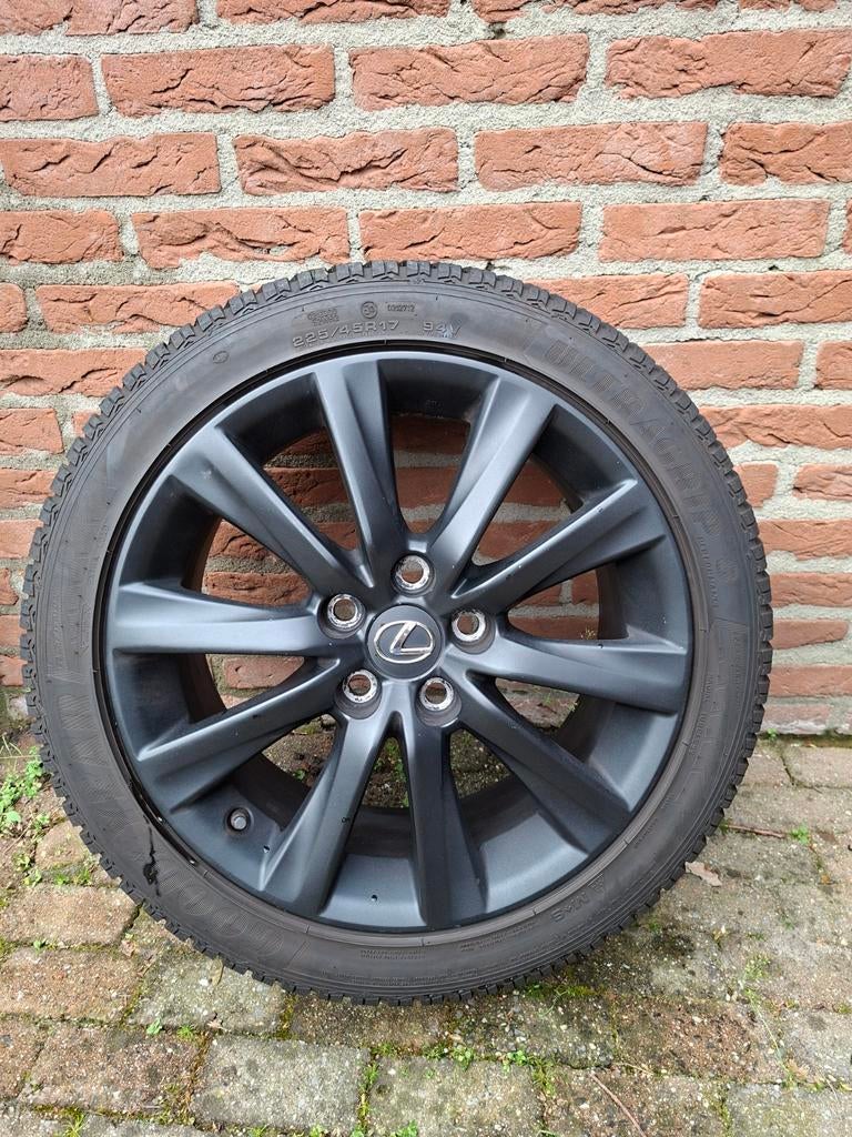 Lexus velgen 5x114.3 17 inch incl. Winterbanden, Ophalen, Gebruikt, Banden en Velgen, 17 inch