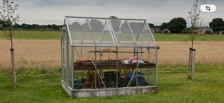 Ruime tuinkas/kweekkas voor al uw planten, Tuin en Terras, Kassen, Gebruikt, Kweekkas, Aluminium, Glas, Ophalen
