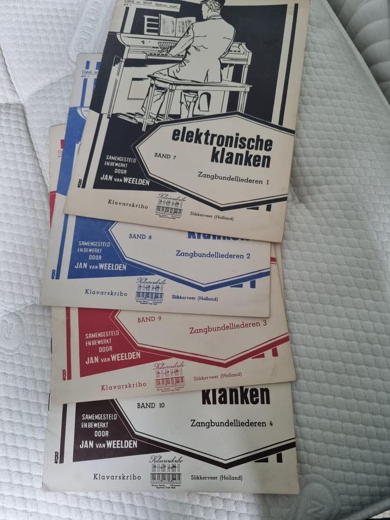 Klavarskribo, 4x Jan van Weelden, bundeltjes Gezangen, Ophalen of Verzenden, Gebruikt, Artiest of Componist, Religie en Gospel