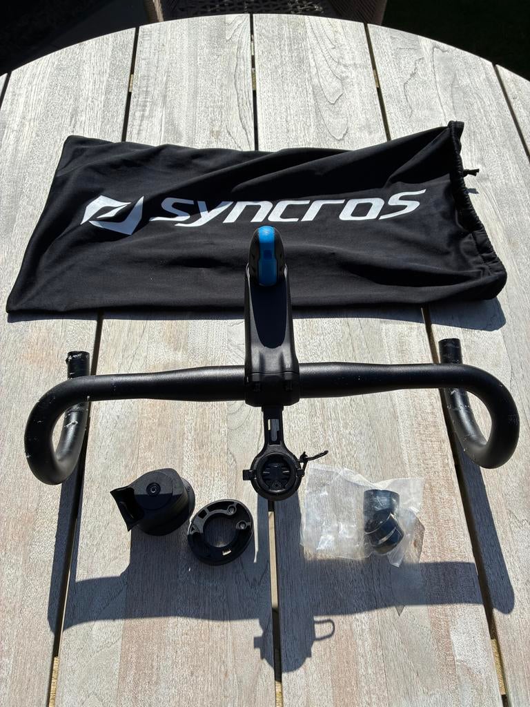 Syncros stuurpen RR 2.5 100mm en stuur 42cm met HideMyBell, Fietsen en Brommers, Fietsonderdelen, Ophalen, Gebruikt, Stuur, Aluminium