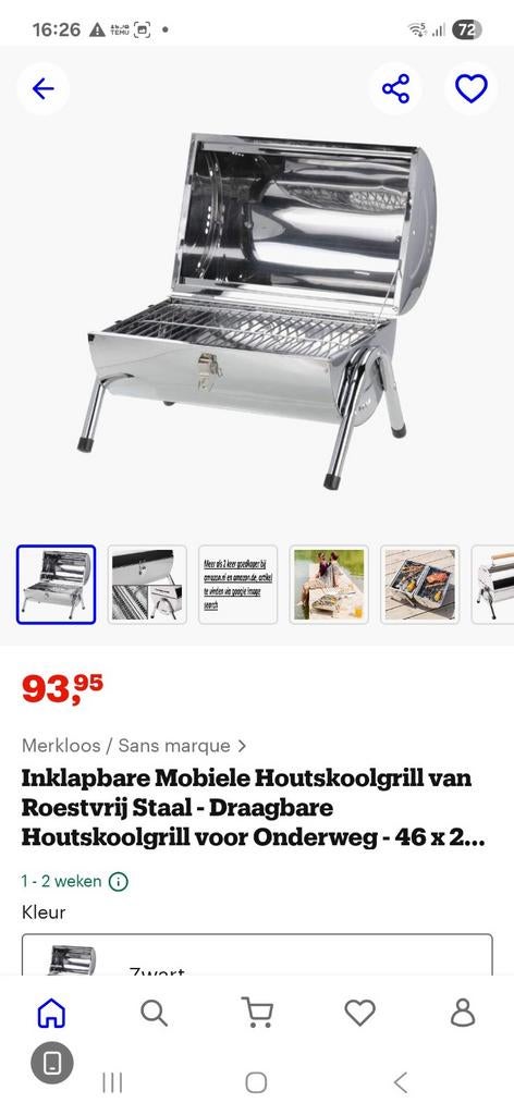 Nieuwe roestvrijstalen bbq, Ophalen of Verzenden, Nieuw