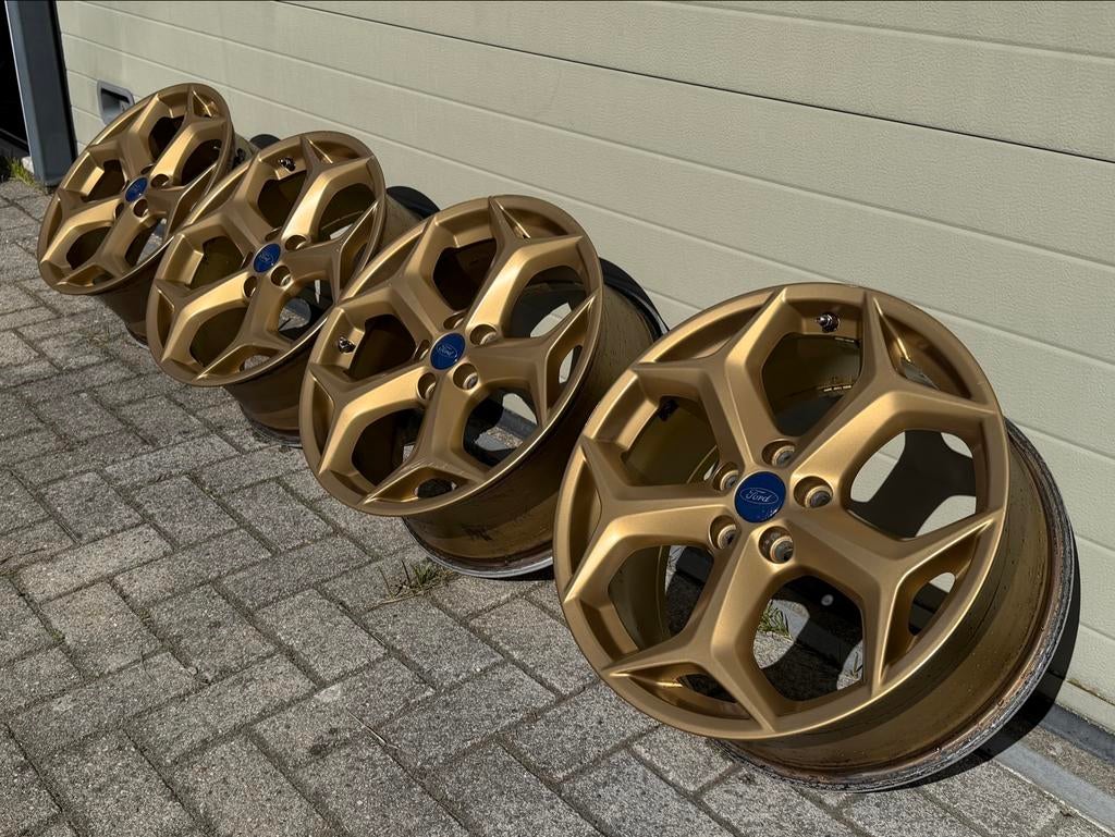 Ford Focus ST 18” originele goudkleurige velgen, Ophalen, Gebruikt