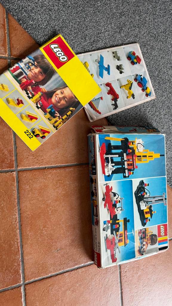 Vintage LEGO sets: 222 en 373 - Compleet met instructies, Ophalen, Gebruikt, Complete set, Lego
