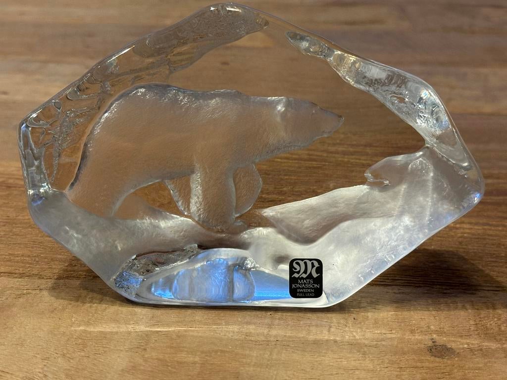 IJsbeer kristal Mats Jonasson, Antiek en Kunst, Ophalen of Verzenden
