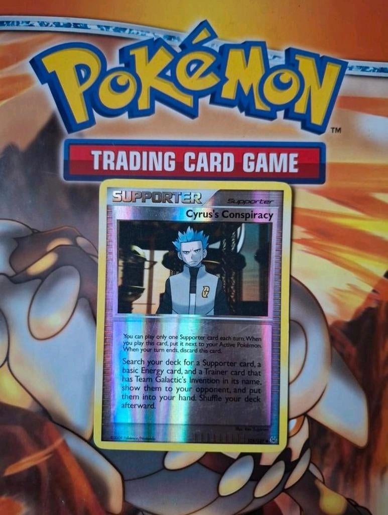 Cyrus's conspiracy 105/127 Platinum base set reverse holo, Ophalen of Verzenden, Zo goed als nieuw, Losse kaart, Foil