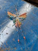 Kleurrijke vlinder decoratie van metaal en glas, Ophalen, Meerkleurig, Overige stijlen, Zo goed als nieuw