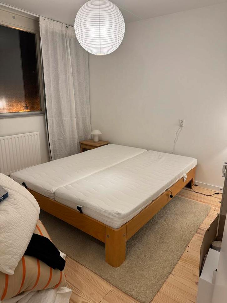 Auping Auronde bed, multiplex hout, 160 x 200 cm, Huis en Inrichting, Slaapkamer | Bedden, Zo goed als nieuw, Tweepersoons, 160 cm