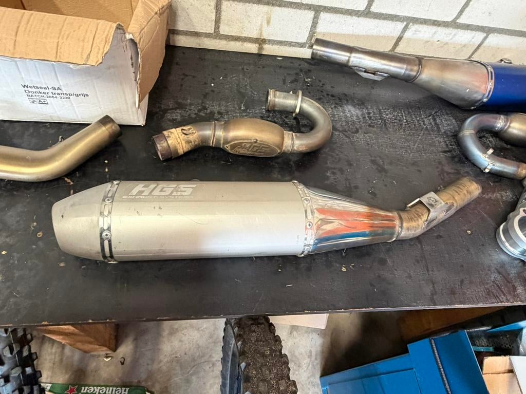 Compleet HGS uitlaatsysteem voor Kawasaki KX 250 2020/2024, Ophalen of Verzenden, HGS, Info@hgs.nl, Oss