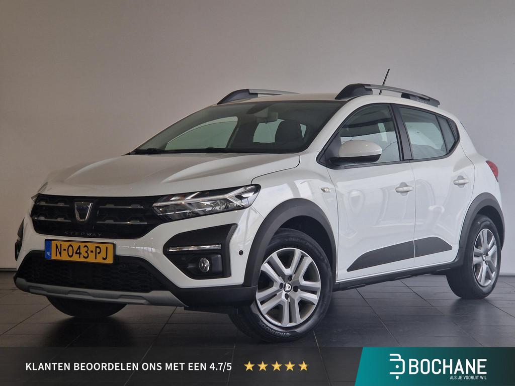 Dacia Sandero 1.0 TCe 100 Bi-Fuel Expression TREKHAAK | CLIM, Auto's, Voorwielaandrijving, Met garantie (alle), 610 kg, Wit