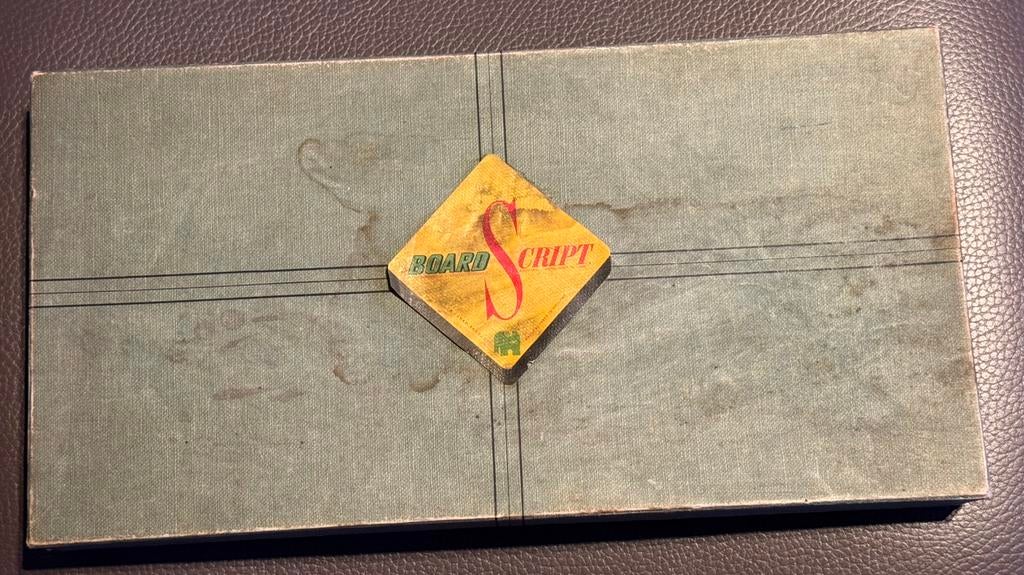 Vintage Board Script bordspel van Jumbo, Een of twee spelers, Ophalen of Verzenden, Gebruikt, Jumbo
