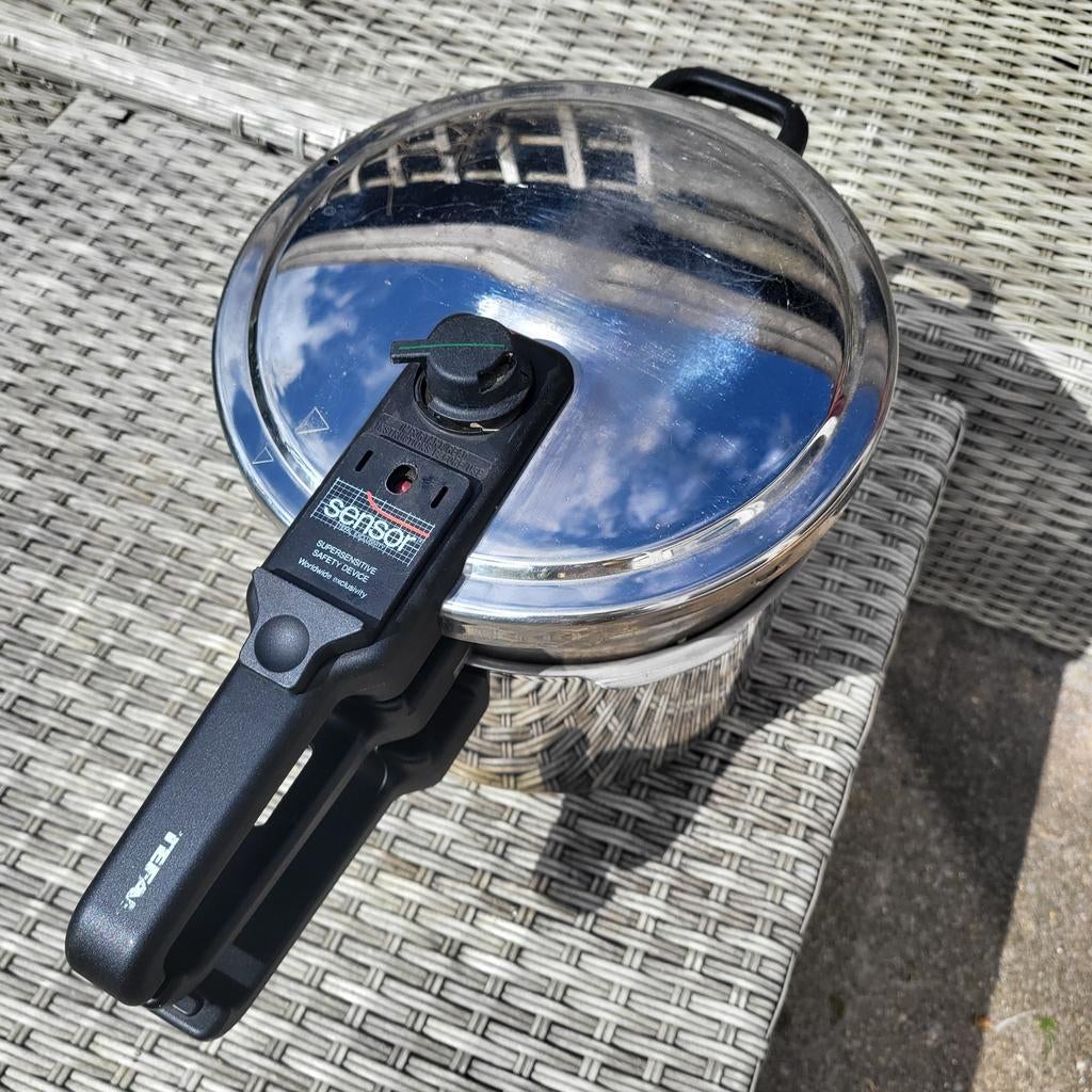 Snelkookpan set 3L en 6L - Gebruikt, in goede staat, Huis en Inrichting, Keuken | Potten en Pannen, Ophalen, Gebruikt, Rvs, Kookpan of Snelkookpan