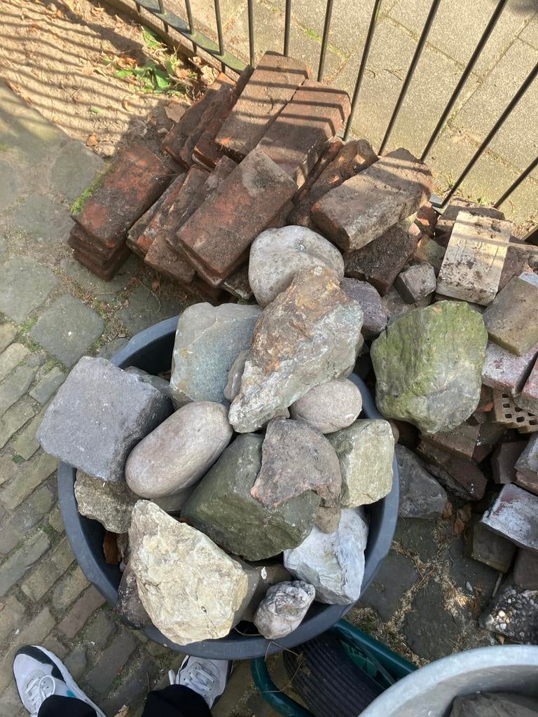 Allerlei stenen en keien, Doe-het-zelf en Verbouw, Metselstenen, Ophalen, Gebruikt, Overige typen