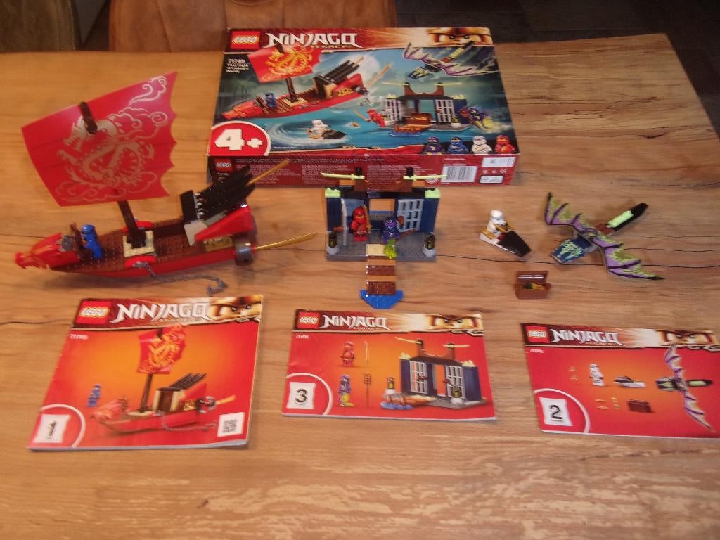 Lego Ninjago 71749-1 Final Flight of Destiny's Bounty 2021, Gebruikt, Lego, Ophalen of Verzenden, Ninjago
