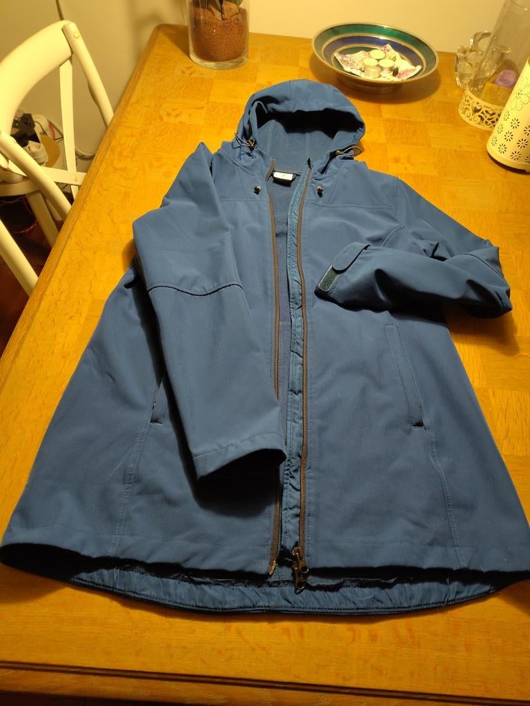 Softshell jas tussenjas mt M blauw petrol Active Touch, Ophalen of Verzenden, Zo goed als nieuw, Maat 38/40 (M), Blauw