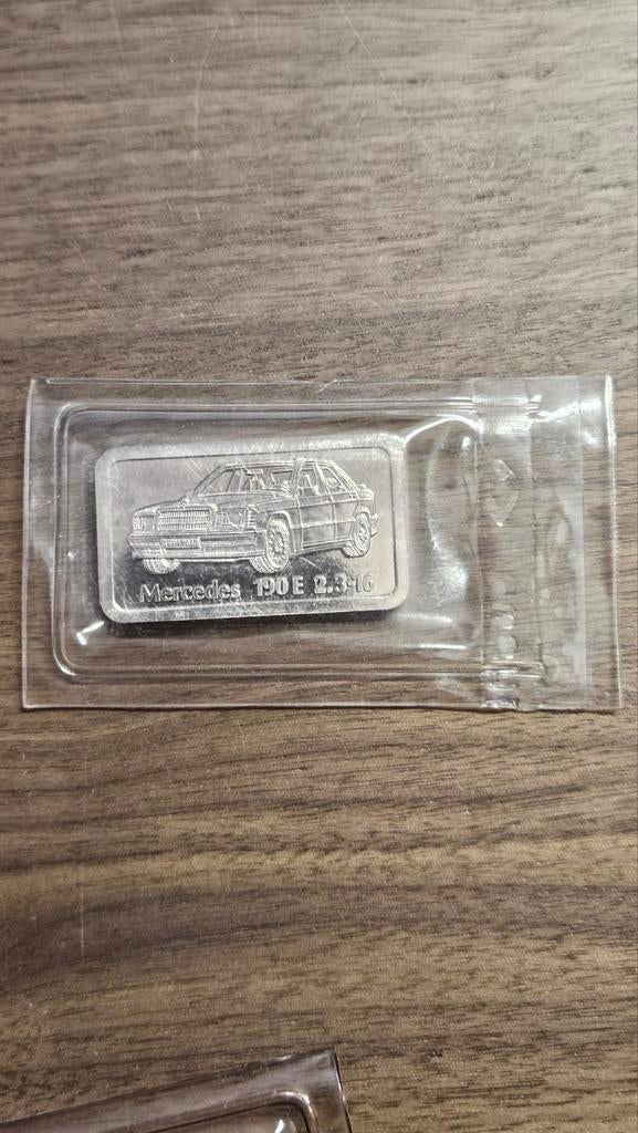 1 ounce mercedes degussa, Ophalen of Verzenden, Zilver