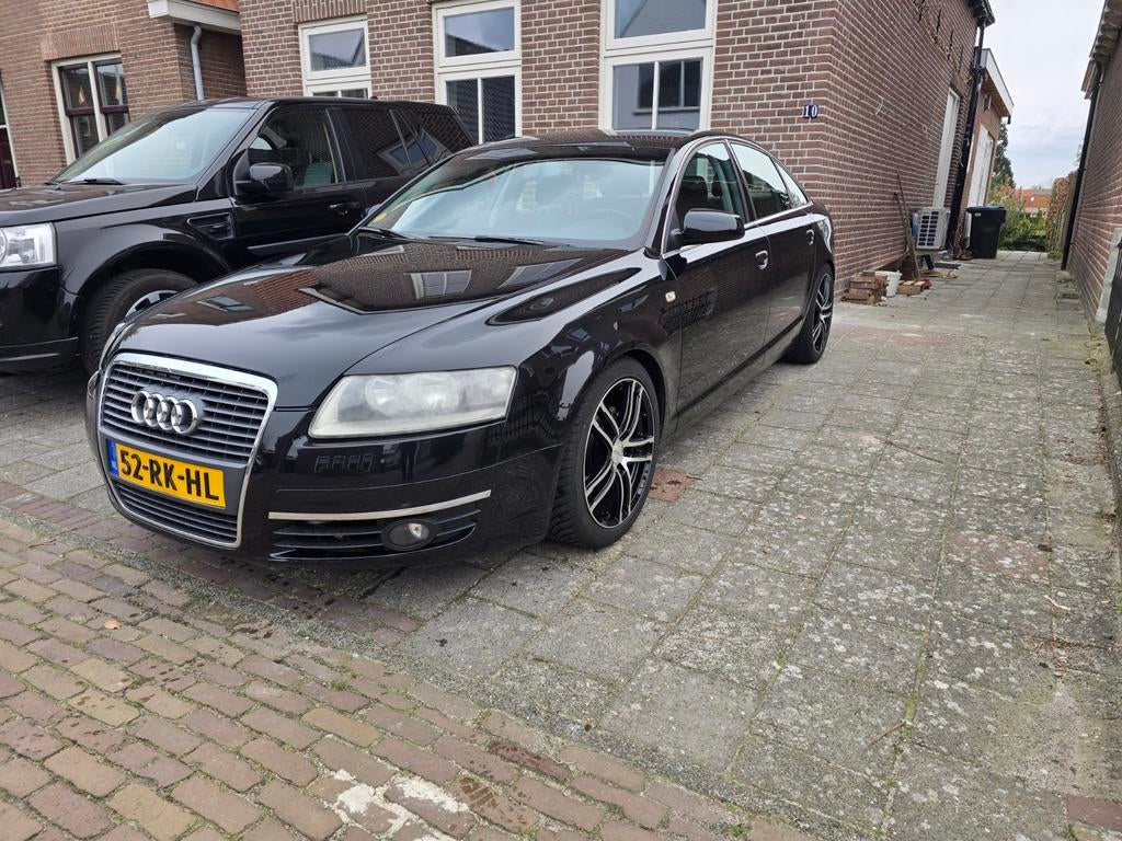 Audi A6 2.4 V6 130KW Multitronic 2005 Zwart, Auto's, Audi, 1800 kg, Zwart, Zwart, Particulier