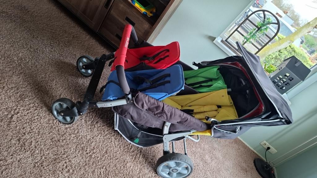 Familydoo 4-persoons kinderwaen, Gebruikt, Duowagen, Ophalen, Kinderwagen