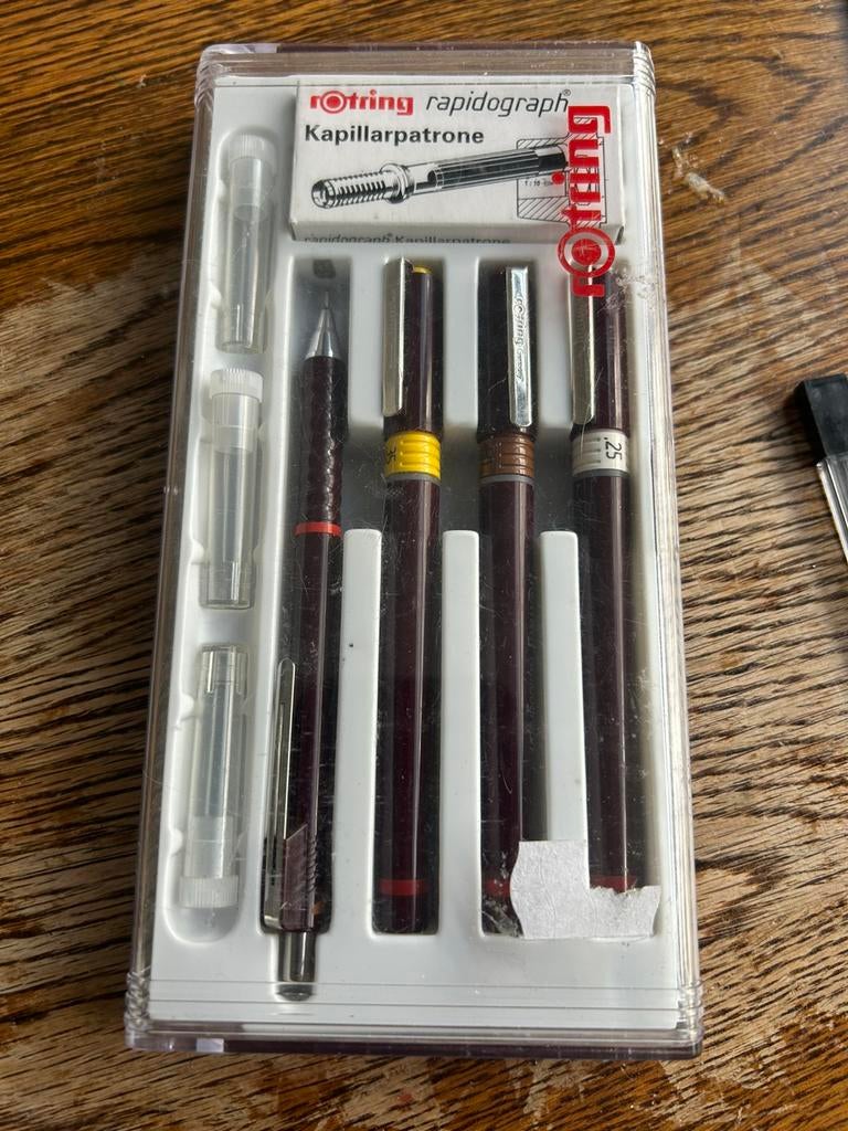 rotring rapidograph, Ophalen of Verzenden, Zo goed als nieuw, Overige typen