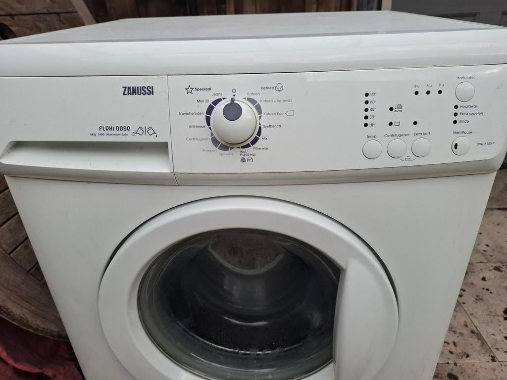 Zanussi wasmachine, Witgoed en Apparatuur, Wasdrogers, Ophalen, Gebruikt, Condens, 85 tot 90 cm