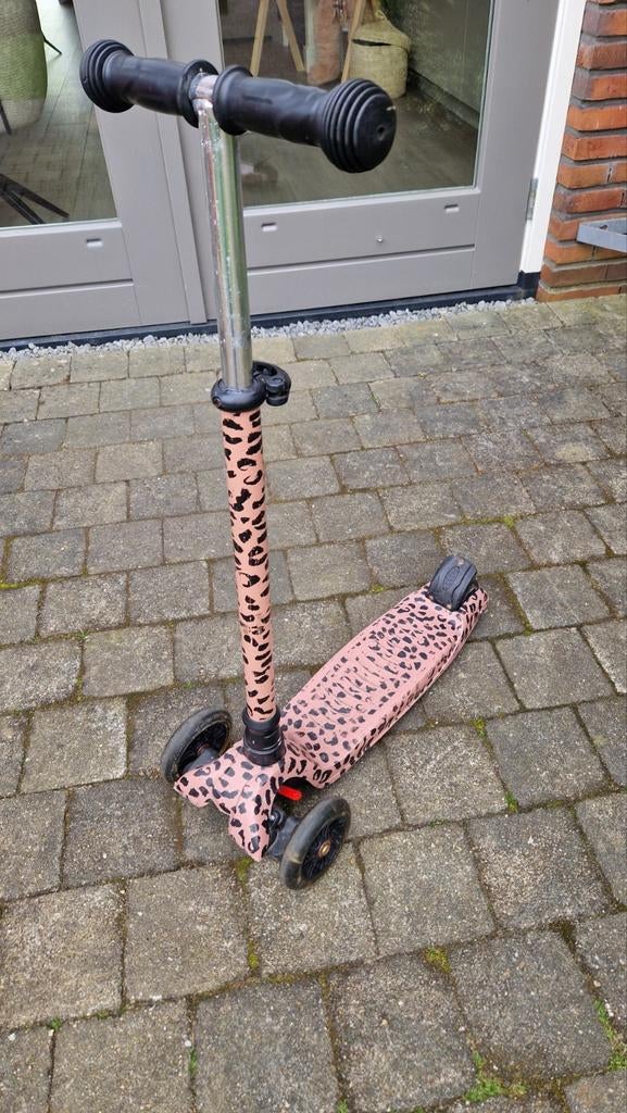 Kinder step 'by Pauline' oudroze, gevlekt, driewiel step, Ophalen, Gebruikt, Gewone step, By pauline