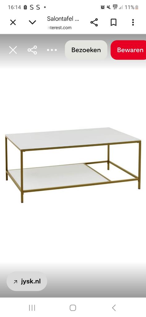 Salontafel, 100 tot 150 cm, Ophalen of Verzenden, Zo goed als nieuw, 25 tot 50 cm